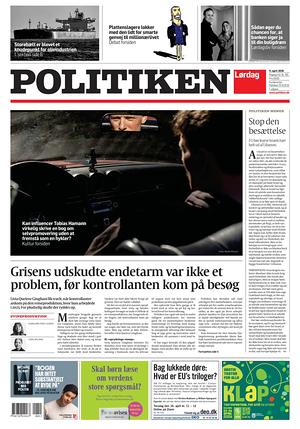 Prima pagina Politiken di oggi - Quotidiano estero