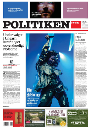 Prima pagina Politiken di oggi - Quotidiano estero