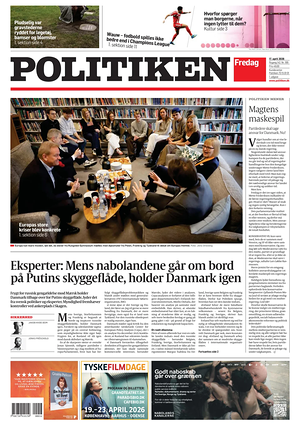 Prima pagina Politiken di oggi - Quotidiano estero