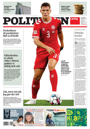 Prima pagina Politiken di oggi - Quotidiano estero