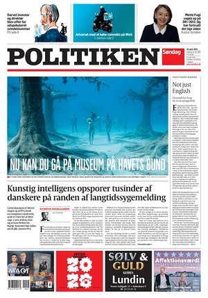 Prima pagina Politiken di oggi - Quotidiano estero