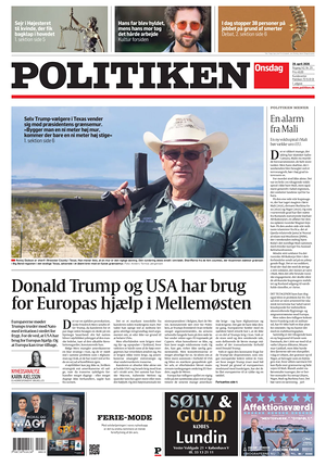 Prima pagina Politiken di oggi - Quotidiano estero