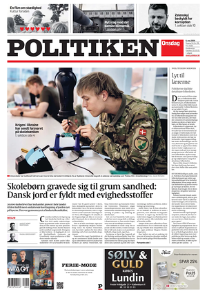 Prima pagina Politiken di oggi - Quotidiano estero