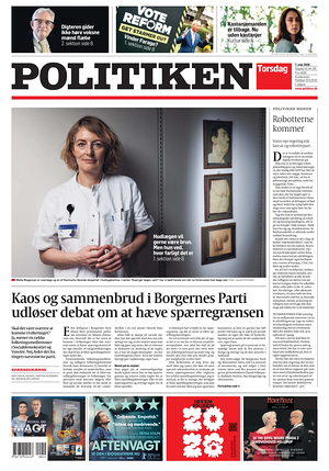 Prima pagina Politiken di oggi - Quotidiano estero