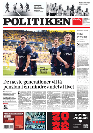 Prima pagina Politiken di oggi - Quotidiano estero