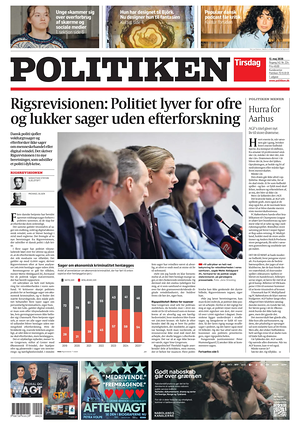 Prima pagina Politiken di oggi - Quotidiano estero
