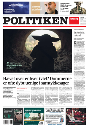Prima pagina Politiken di oggi - Quotidiano estero