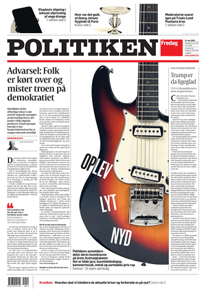 Prima pagina Politiken di oggi - Quotidiano estero