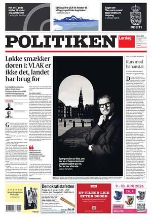 Prima pagina Politiken di oggi - Quotidiano estero