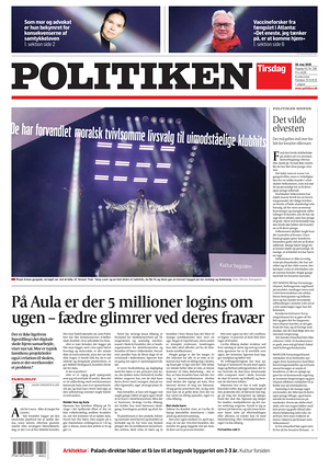Prima pagina Politiken di oggi - Quotidiano estero