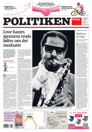 Prima pagina Politiken di oggi - Quotidiano estero