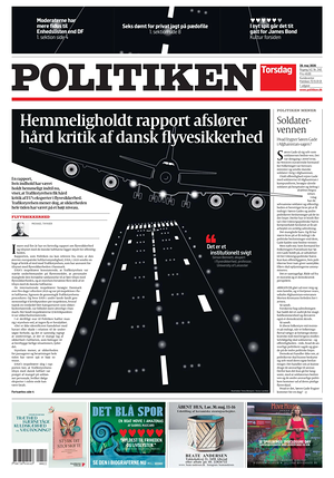 Prima pagina Politiken di oggi - Quotidiano estero