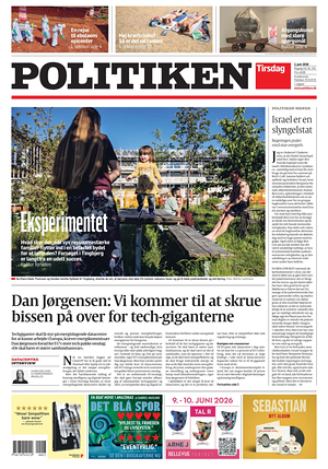 Prima pagina Politiken di oggi - Quotidiano estero