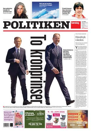 Prima pagina Politiken di oggi - Quotidiano estero
