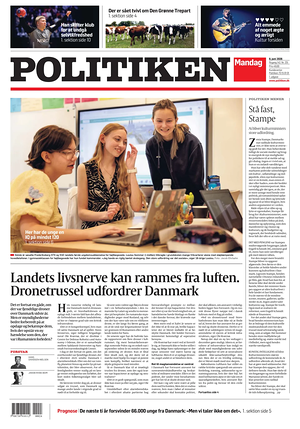 Prima pagina Politiken di oggi - Quotidiano estero