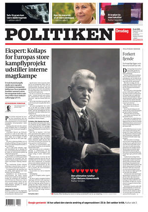 Prima pagina Politiken di oggi - Quotidiano estero