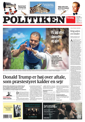 Prima pagina Politiken di oggi - Quotidiano estero