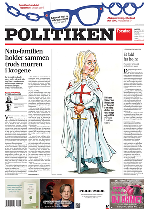Prima pagina Politiken di oggi - Quotidiano estero