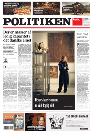 Prima pagina Politiken di oggi - Quotidiano estero