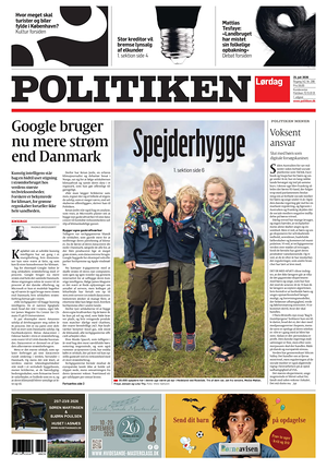 Prima pagina Politiken di oggi - Quotidiano estero