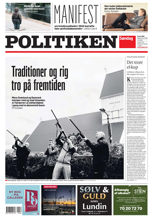 Prima pagina Politiken di oggi - Quotidiano estero