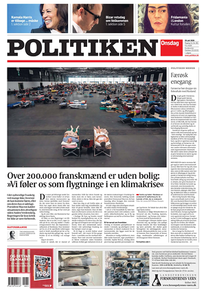 Prima pagina Politiken di oggi - Quotidiano estero
