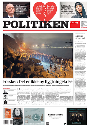 Prima pagina Politiken di oggi - Quotidiano estero