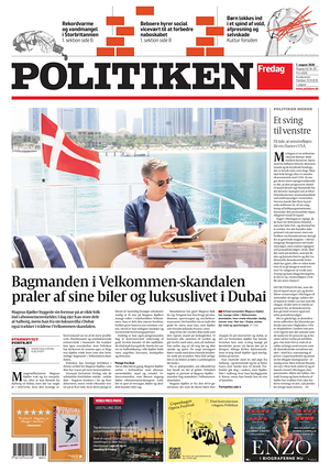 Prima pagina Politiken di oggi - Quotidiano estero