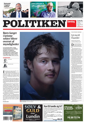 Prima pagina Politiken di oggi - Quotidiano estero