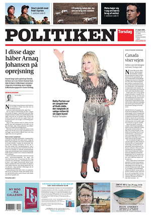 Prima pagina Politiken di oggi - Quotidiano estero