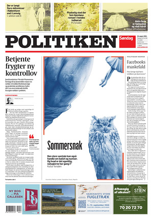 Prima pagina Politiken di oggi - Quotidiano estero