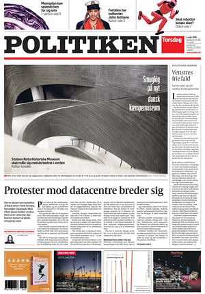 Prima pagina Politiken di oggi - Quotidiano estero