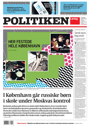 Prima pagina Politiken di oggi - Quotidiano estero