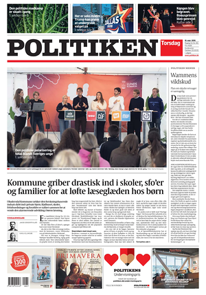 Prima pagina Politiken di oggi - Quotidiano estero