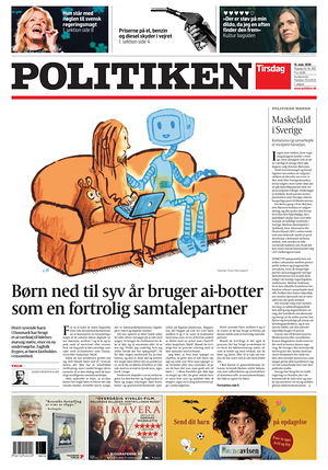 Prima pagina Politiken di oggi - Quotidiano estero