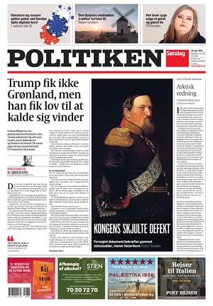 Prima pagina Politiken di oggi - Quotidiano estero