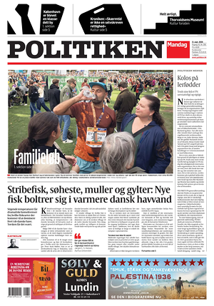 Prima pagina Politiken di oggi - Quotidiano estero