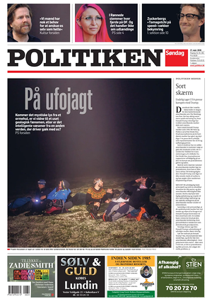 Prima pagina Politiken di oggi - Quotidiano estero