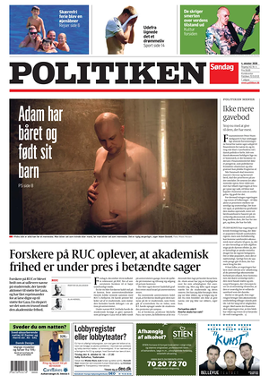 Prima pagina Politiken di oggi - Quotidiano estero