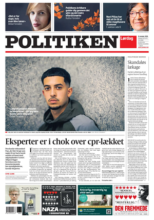Prima pagina Politiken di oggi - Quotidiano estero