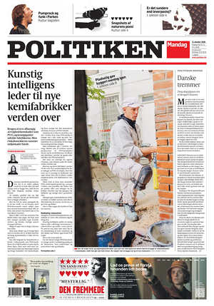 Prima pagina Politiken di oggi - Quotidiano estero