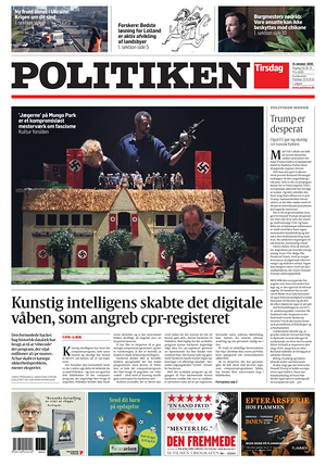 Prima pagina Politiken di oggi - Quotidiano estero