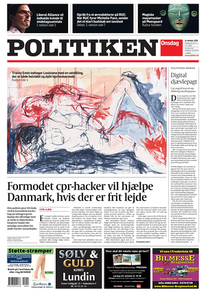 Prima pagina Politiken di oggi - Quotidiano estero