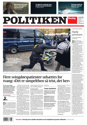 Prima pagina Politiken di oggi - Quotidiano estero