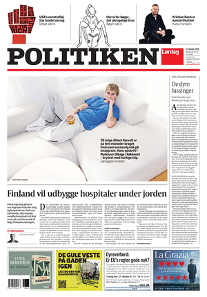 Prima pagina Politiken di oggi - Quotidiano estero