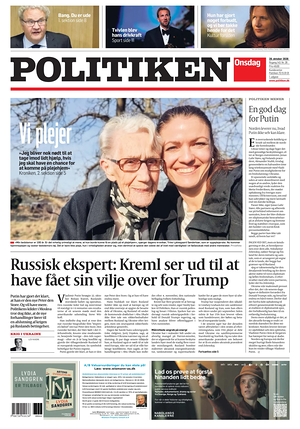 Prima pagina Politiken di oggi - Quotidiano estero