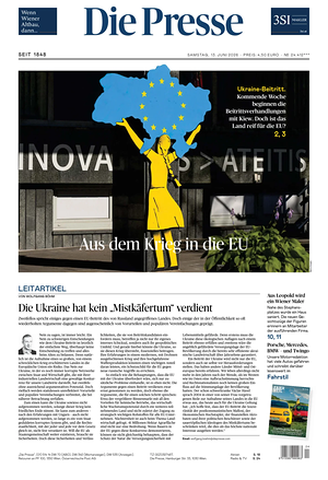 Prima pagina Die Presse di oggi - Quotidiano estero