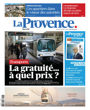 La Provence Marseille front page