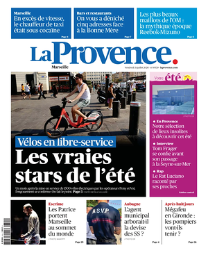 Une de La Provence Marseille du jour - Journal régional