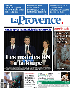 Une de La Provence Marseille du jour - Journal régional